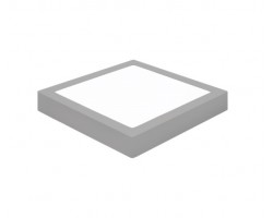 Downlight panel Cuadrado LED Superficie Plata 20W